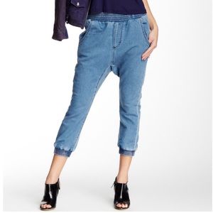 One teaspoon falcon cropped low elastic waist jeggings women's S